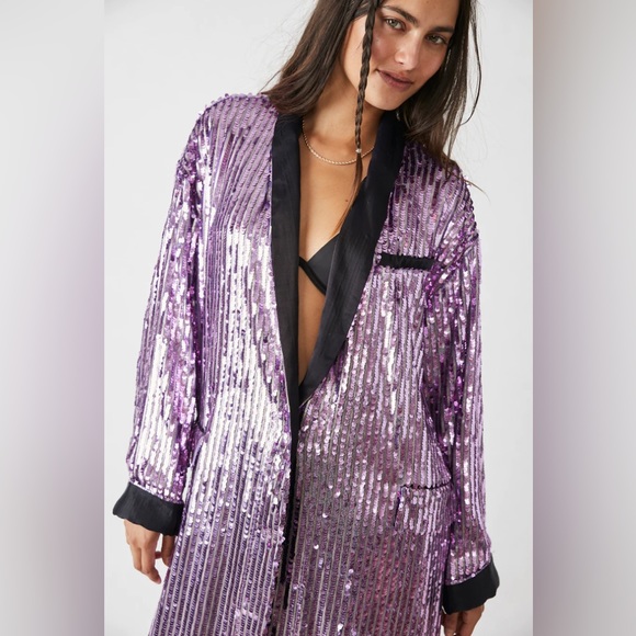 𝓯𝓹 Free People ~ Ella Duster in Orchid Dust Combo - Picture 8 of 16